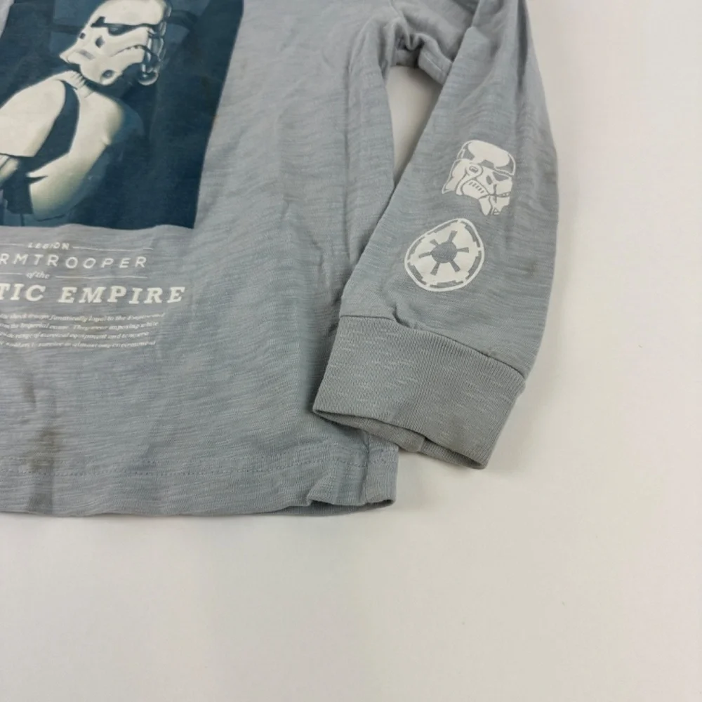 Gap Star Wars Tshirt Boys Small Gray Storm Trooper